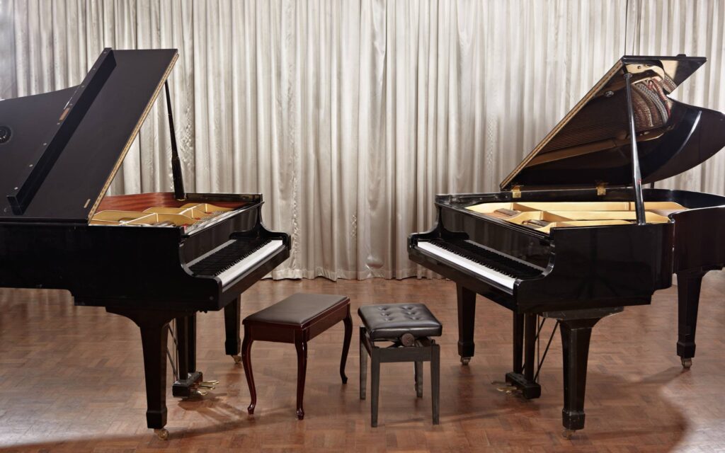 Two grand pianos