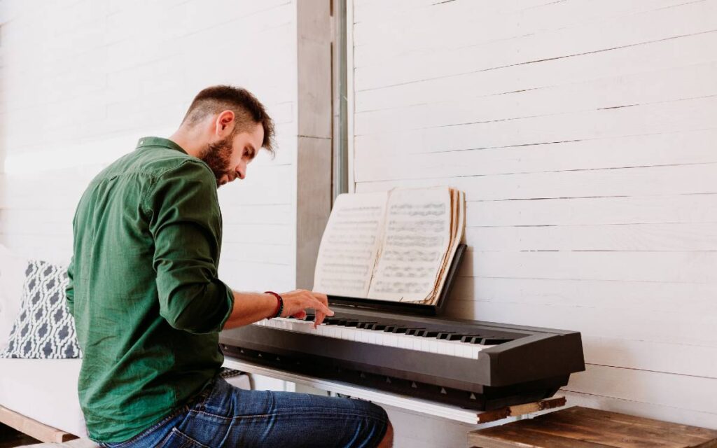 Man playing the piano