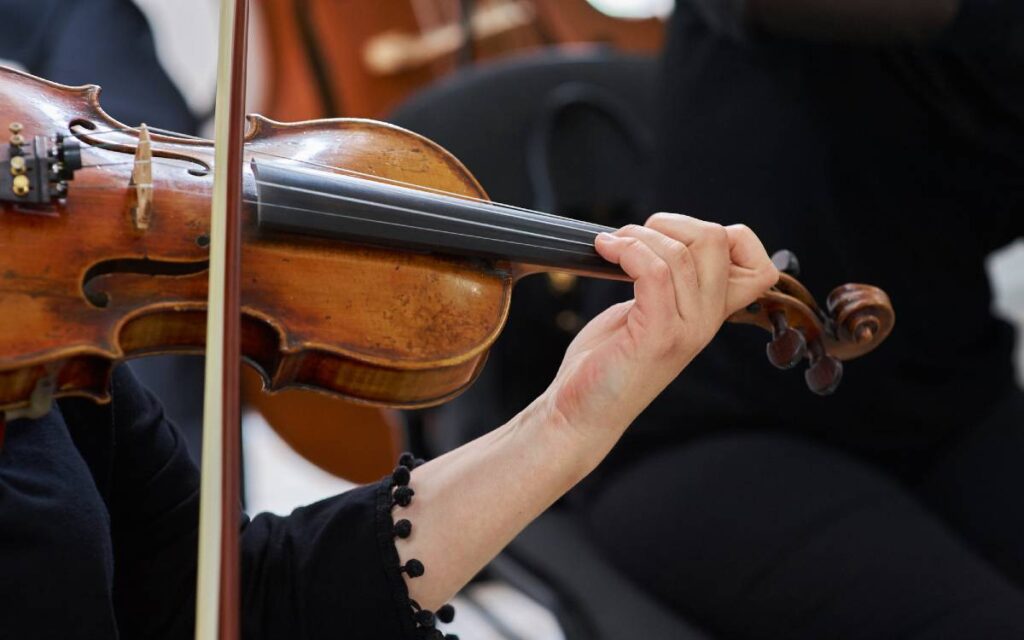 Woman playing violin