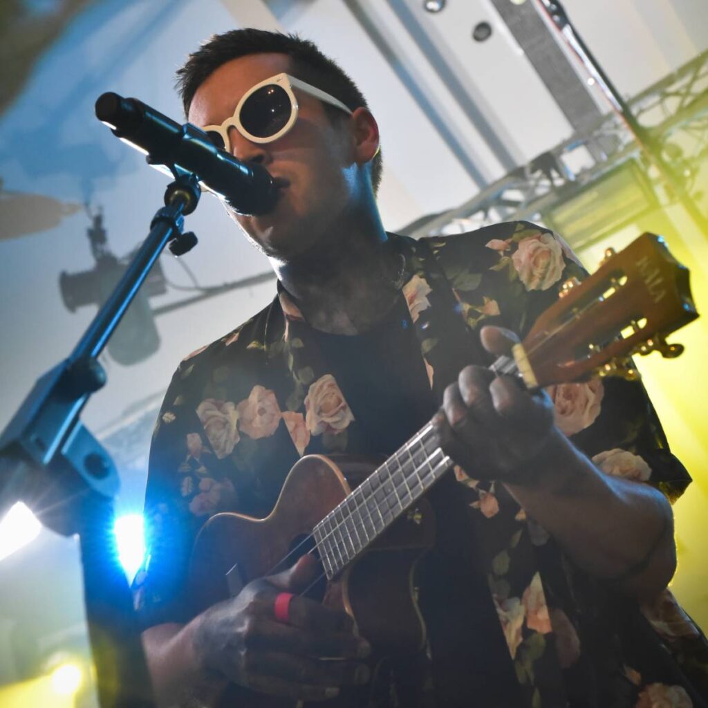 Tyler joseph singing and playing the ukulele