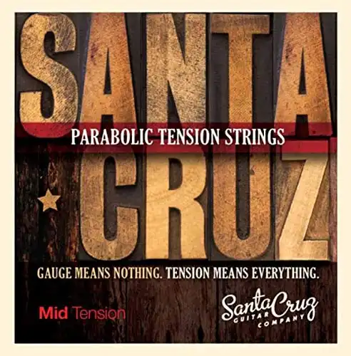 Santa cruz parabolic tension acoustic guitar strings